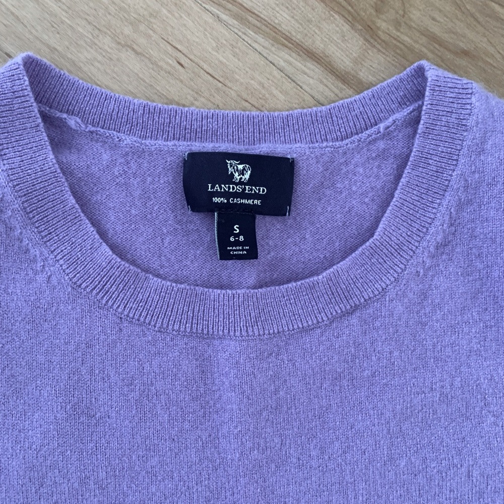 🟣 LAND’S END CASHMERE SWEATER